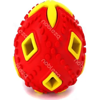 Hračka pro psa Gumový míč pro psa Nobleza Hollow Egg 8 cm Barva: Červená