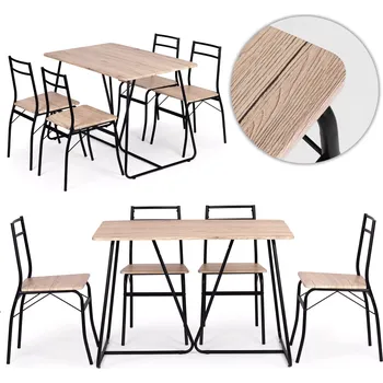 jídelní set stůl + 4 židle modernhome paris