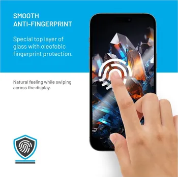 Prémiové ochranné tvrzené sklo FIXED Armor s aplikátorem pro Samsung Galaxy S24 Ultra, černé