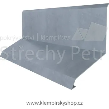 Střešní lemovaní Střechy Petr Lemování zdi 250 mm PE25 Barva: antracit šedá RAL 7016