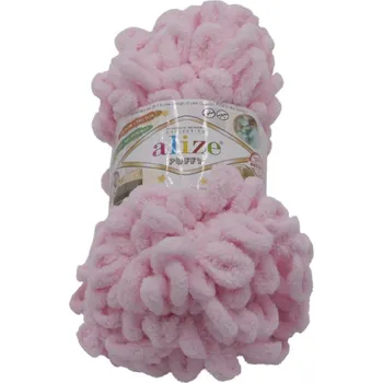 Příze Bellatex Příze PUFFY 100g / 9 m Růžová