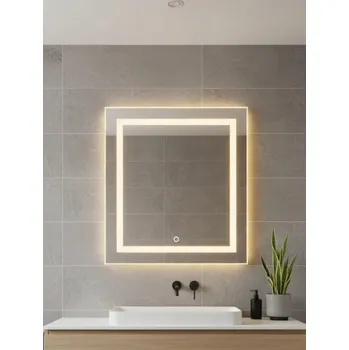 Zrcadlo Zrcadlo LED La Luna | Dotykový spínač 90×120 cm Neutrální bílá 4000K Vyrobeno v PL