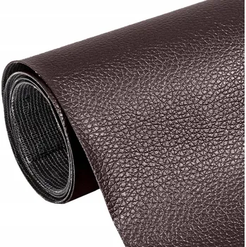 Látka imitace kůže 450 g/m2 šířka 50 cm hnědá