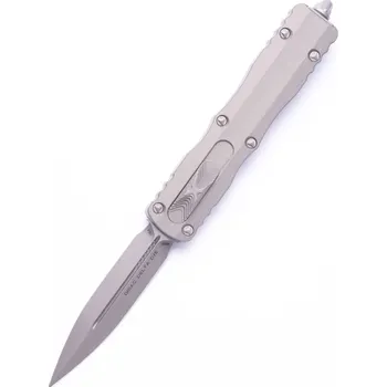 Pracovní nůž Microtech DIRAC DELTA D/E APOCALYPTIC STANDARD NATURAL CLEAR, vystřelovací nůž 227-10 APNC