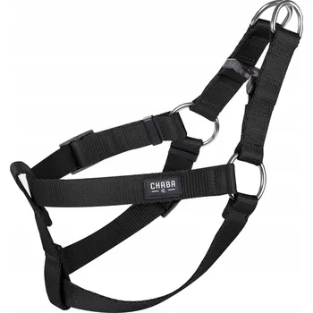 Postroj pro psa CHABA Postroj s nastavitelným popruhem č. 5 - obvod 80 cm, černý