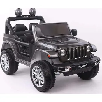 Dětské elektrovozidlo Elektrické autíčko Jeep Wrangler Rubicun lakované černé