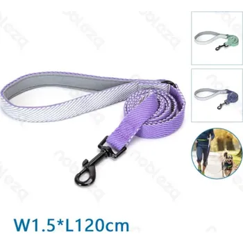 Vodítko pro psa Vodítko Nobleza kostičkované Pastel S (š. 1,5 cm x d. 120 cm) Barva: Fialová