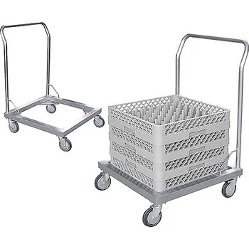 Příslušenství pro myčku CONTACTO Transportní vozík na koše do myčky 600x600x880 mm | CONTACTO, 8107/600