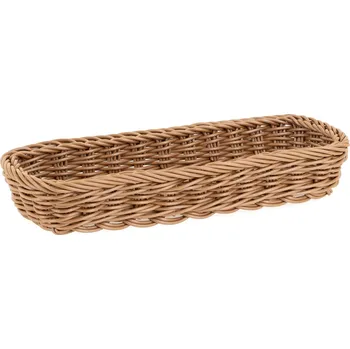 Příbor TECHNICA Košík na příbory z polyratanu 270x100x45 mm, hnědý | TECHNICA, Gold Line