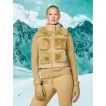 Dámská vesta Goldbergh Chic Faux Fur Caramello