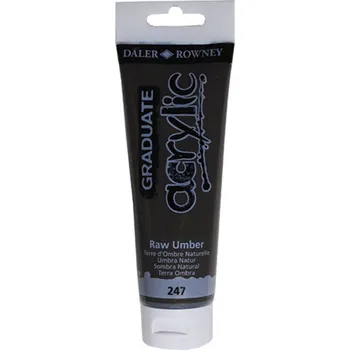 Speciální výtvarná barva Daler-Rowney Barva akrylová Graduate 120 ml, umbra přírodní