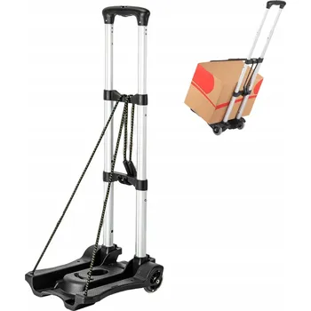 Nákupní taška SKLÁDACÍ NÁKUPNÍ VOZÍK NA KOLEČKÁCH TAŠKA LEHKÝ PEVNÝ RÁM