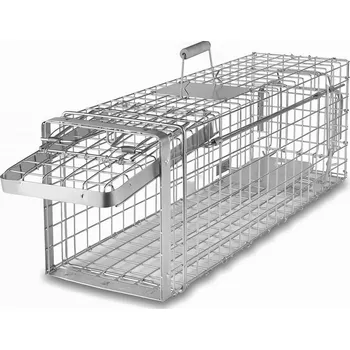 Zvířecí past H80x26x30 profesionální odchytová past na kuny, kočky a malé psy + v balení DÁREK ZDARMA - odchytová sada za 199,-Kč