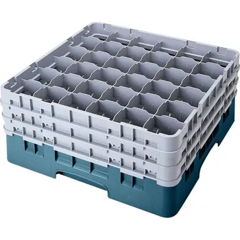 přísavka na sklo Cambro Koš Camrack 36 pozic, výška sklenice 25,8 cm - Tyrkysová| TOM, R-36S958-414