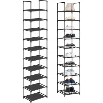 Botník Botník Songmics 33 x 173 x 33 cm černá