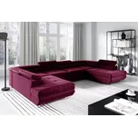 Rozkládací sedací souprava do U - Olivia - Monolith 69