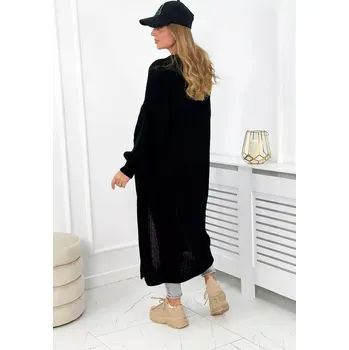 Dámský svetr Svetr dlouhý kardigan černý UNI