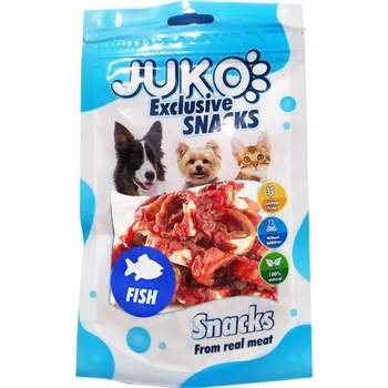 Pamlsek pro psa Juko Snacks Kuřecí kroužky s rybou 80g