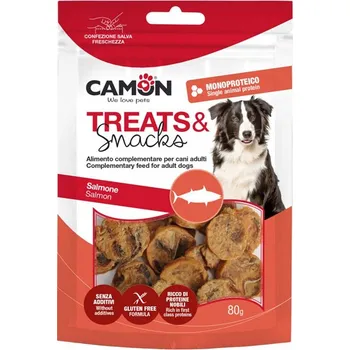 Camon Treats&Snacks Dog - Kroužky z lososa 80g