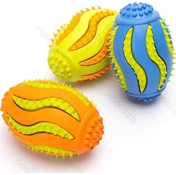 Hračka pro psa Gumová dentální hračka ve tvaru rugby pro psa Nobleza Barva: Žlutá