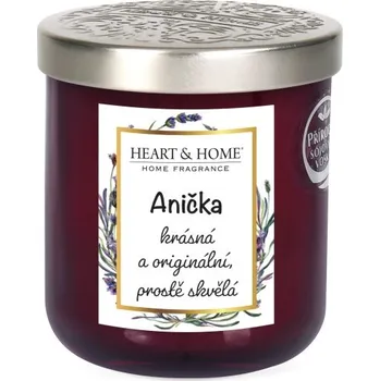 Heart & Home střední svíčka 110 g, Anička