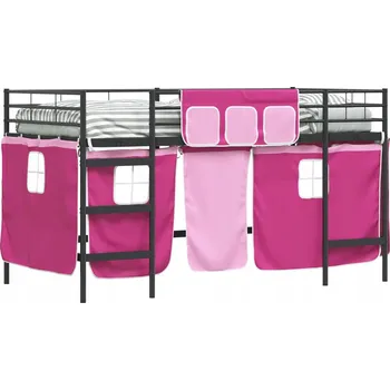 Postel Kovová dvoulůžková postel 4iQ Group 90x200 cm černá