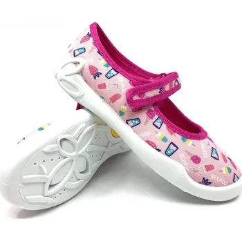 Dívčí bačkory Bačkory Befado 114x522 růžové 29, Vnitřní délka boty: 18,6 cm, Vnitřní šířka boty: 7,1 cm