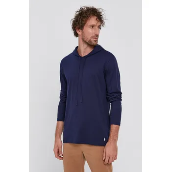 Pánské tričko Bavlněné tričko s dlouhým rukávem Polo Ralph Lauren 714844760001 námořnická modř 59X, vel. S