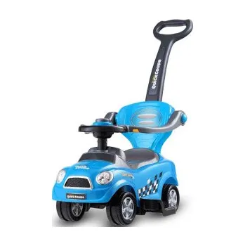Odrážedlo Autíčko s rukojetí TY584778BL s odnímatelnou rukojetí, 3 v 1, modré - B COSTWAY