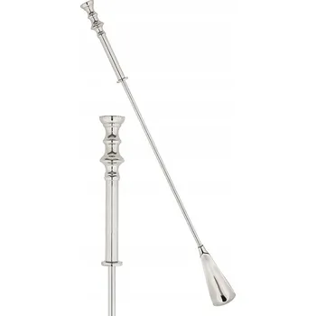 Lžíce na botu DLOUHÁ LŽÍCE NA BOTY KOVOVÁ STŘÍBRNÁ OZDOBNÁ DEKORATIVNÍ 60 cm