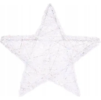 Obraz LED HVĚZDA SVÍTÍCÍ DEKORACE VÁNOČNÍ BAREVNÁ DO INTERIÉRU 50X48,5X8,4 CM