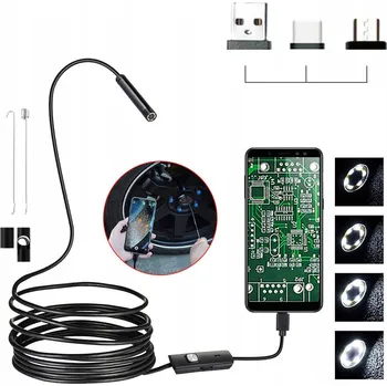 IP kamera INSPEKČNÍ ENDOSKOPICKÁ KAMERA ANDROID TELEFON USB 3v1