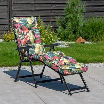Zahradní lehátko Polohovací zahradní lehátko Lena Lounger Black Edition G052-23IB PATIO 462300