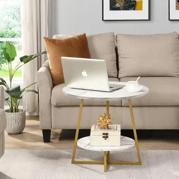 Konferenční stolek Lavice STŮL KULATÝ MRAMOROVÝ OBÝVACÍ POKOJ Konferenční stolek do obývacího pokoje Lavice 40*40*55 cm