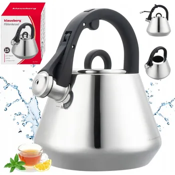 Varná konvice Tradiční ocelová Konvice Klausberg 2,5 l stříbrná