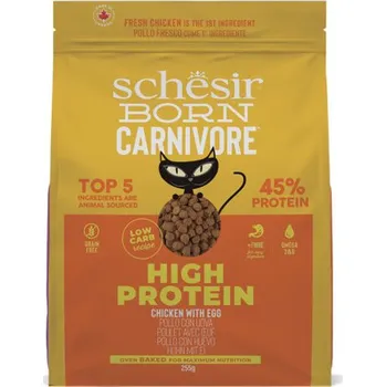 Krmivo pro kočku Schesir Cat Born Carnivore Adult - Čerstvé kuřecí s vejcem 255 g