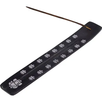 Vonná tyčinka Dřevěný stojánek na vonné tyčinky Ganéša – černý POSLEDNÍ KUS!