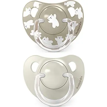 Dětské zboží Suavinex Dudlík anatomický silikon Wild & Free 18 m+ 2 ks Krémový