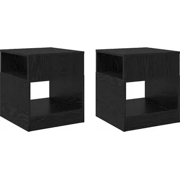 Konferenční stolek Konferenční stolek 2 ks Černý Dub 40,5 x 40 x 45 cm