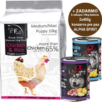 Krmivo pro psa Ani - pet Fresh Farm Puppy 2-8 Medium/Maxi Chicken & Rice 10kg