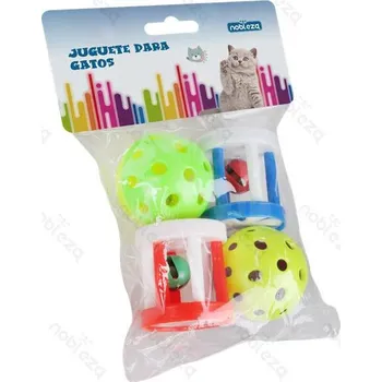 Hračka pro kočku Sada hraček pro kočku Nobleza - Mix 4 plastových druhů