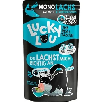 Krmivo pro kočku Lucky Lou SuperMono Losos kapsička 125g
