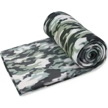 Pelíšek pro psa Nobleza Deka s maskáčovým vzorem pro zvířata M 100x80 cm Barva: Zelená