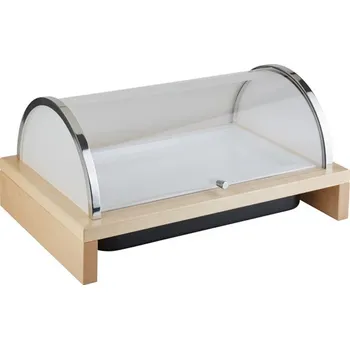 APS Chladící vitrína s dřevěným podstavcem 635x425x310 mm, javor | APS, Bridge