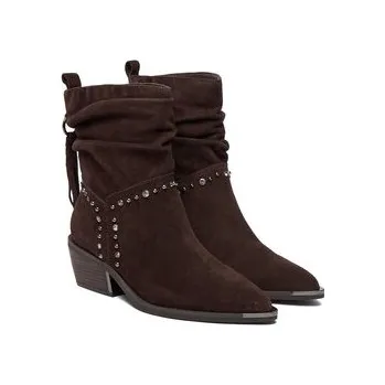 Dámské kozačky Polokozačky Alma En Pena I250917 Hnědá 41