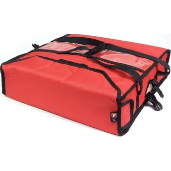 Taška na bowlingovou kouli FURMIS Taška na pizzu na 2 krabice 450x450 mm, material Cordura, červená s černým lemováním | FURMIS, T2L