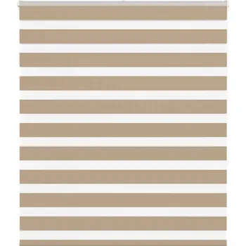 Zebra roleta pískově hnědá šířka látky 115,9 cm polyester