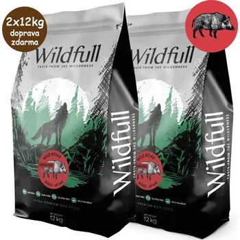 Krmivo pro psa Wildfull Dog Adult All Size GF - Wildboar & Pumpkin 2x12kg