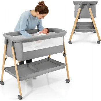 Dětská postýlka Cestovní postýlka Moby System 56 x 88 cm šedá