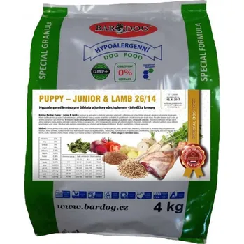 Krmivo pro psa Bardog Puppy-Junior Lamb 4kg